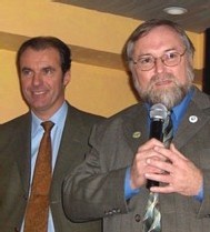 Luc Jousse maire de Roquebrune-Sur-Argens et Robert Bussière maire de La Pêche Luc Jousse maire de Roquebrune-Sur-Argens et Robert Bussière maire de La Pêche