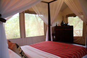 Les tentes, très confortables et luxueuses, du Fairmont Mara Safari Club.