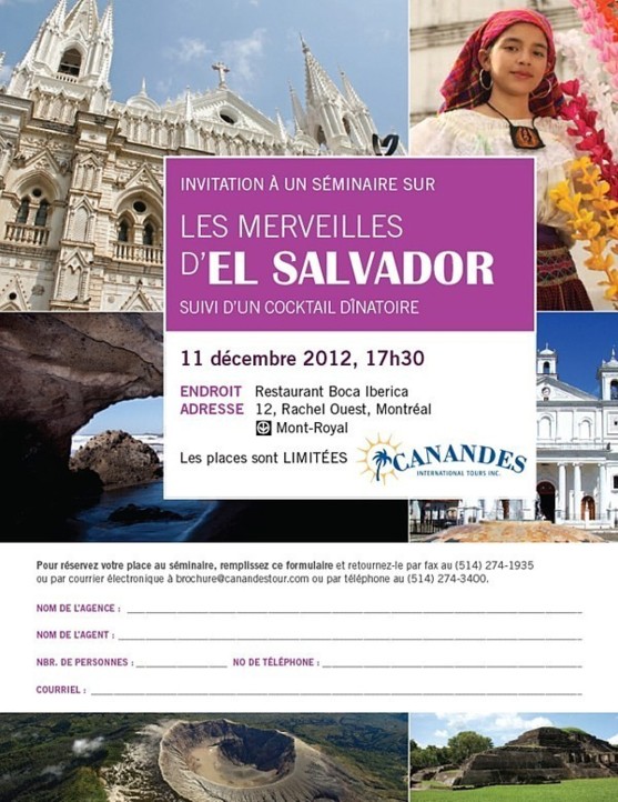 Canandes propose un séminaire sur El Salvador Canandes propose un séminaire sur El Salvador
