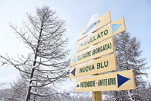 Sur le vaste domaine skiable