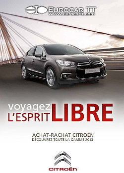 La Brochure électronique 2013 – sur la couverture la nouvelle Citroën DS4