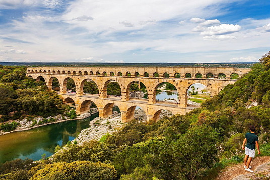 Le pont du Gard est le plus haut aqueduc du monde romain à trois niveaux © Aurélio RODRIGUEZ - Site de Pont du Gard