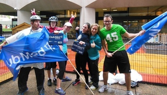 Des G.O représentent fièrement le Club Med au Duathlon Urbain de la Fondation Sainte-Justine