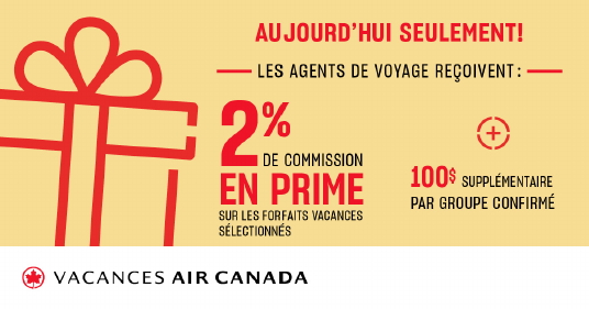 Vacances Air Canada souligne la journée de l'agent de voyages avec un incitatif