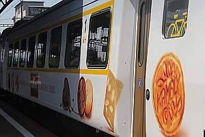 Les trains suisses ont des compartiments pour les vélos