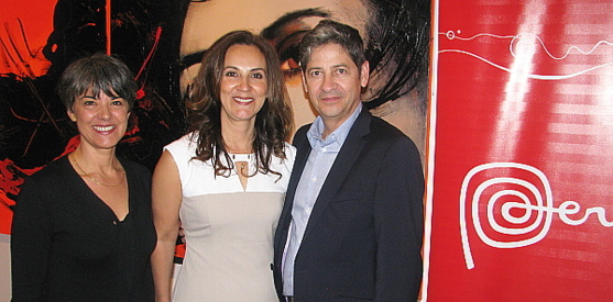 Renée Wilson, de Prom Peru;  Patricia Pérez directrice générale et Camillo Aguila président de Canandès International Tours.