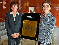 Lucille Daoust, directrice générale de l'ITHQ et Mme Suzanne Streule, Director of Talent and Learning de Fairmont Hotels & Resorts