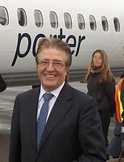 Robert Deluce PDG de Porter Airlines ( archives ) Robert Deluce PDG de Porter Airlines ( archives )