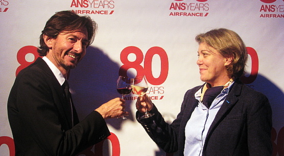 Fabien Pelous et Armelle Tardy-Joubert, directrice Canada d'Atout France