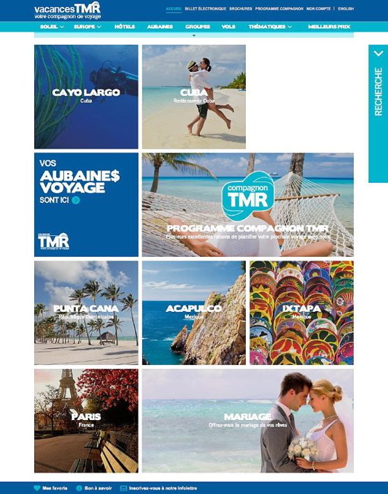 Vacances TMR, nouveau site Web, nouveau look et nouvelles fonctionnalités ! Vacances TMR, nouveau site Web, nouveau look et nouvelles fonctionnalités !