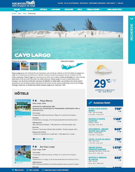 Vacances TMR, nouveau site Web, nouveau look et nouvelles fonctionnalités ! Vacances TMR, nouveau site Web, nouveau look et nouvelles fonctionnalités !