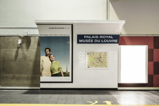 Air France offre aux Montréalais l’impression d’être dans le métro de Paris Air France offre aux Montréalais l’impression d’être dans le métro de Paris