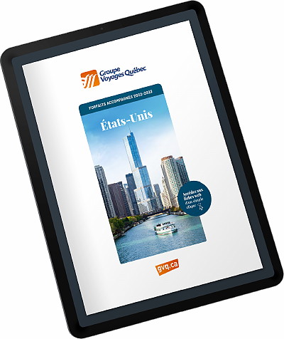GVQ dévoile sa brochure virtuelle de forfaits accompagnés 2022-2023 - États-Unis GVQ dévoile sa brochure virtuelle de forfaits accompagnés 2022-2023 - États-Unis