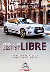 La Brochure électronique 2014 – sur la couverture la nouvelle Citroën DS4 –