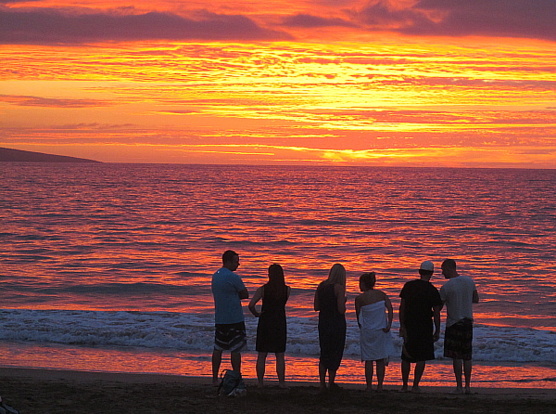 Les couchers de soleil sont particulièrement beau sur la côte ouest de Maui – ici au Fairmont Kea Lani.