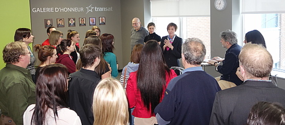 Les pionniers et la relève se rencontrent au Collège April-Fortier Les pionniers et la relève se rencontrent au Collège April-Fortier