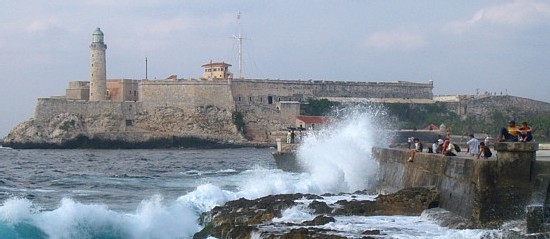 Le Parque Morro ou se tenait le FitCuba 2007 vu du Malecon