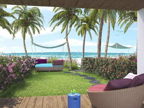 Club Med Cancun Yucatan: Balcon-terrasse privés Club Med Cancun Yucatan: Balcon-terrasse privés