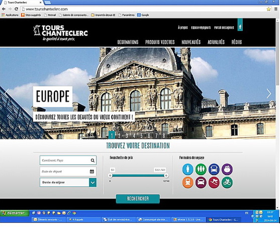 Un nouveau site Internet chez Tours Chanteclerc Un nouveau site Internet chez Tours Chanteclerc