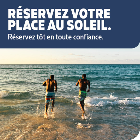 Les agents de voyages pourront inciter leurs clients à se réserver une place au soleil grâce à l’offre Réservez tôt de Sunwing sur les escapades hivernales