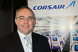 Thierry Briand, agent général (GSA) de Corsair International pour le Canada Thierry Briand, agent général (GSA) de Corsair International pour le Canada