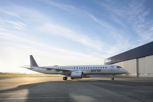 Porter Airlines a passé une commande ferme de 20 aéronefs de passagers Embraer E195-E2, qui s’ajoutent à ses 30 commandes fermes existantes. (Groupe CNW/Porter Airlines)
