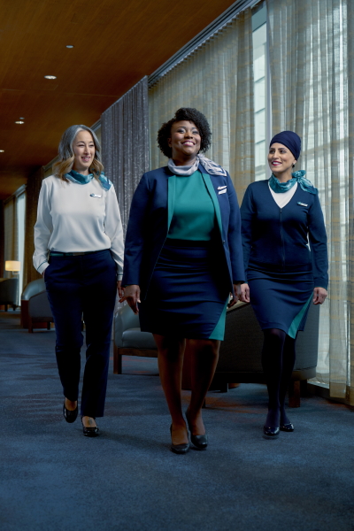 WestJet lance des uniformes inclusifs pour le genre et le corps en première ligne