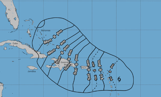 La tempête tropicale Fiona se dirige vers la Guadeloupe