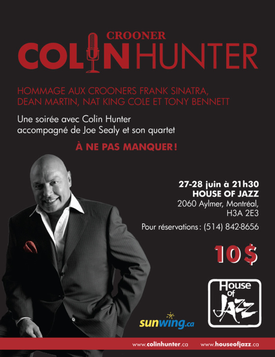 Colin Hunter en spectacle à Montréal