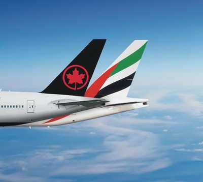 Air Canada et Emirates ont annoncé aujourd’hui l’entrée en vigueur de leur collaboration en matière de services d’exploitation à code multiple. (Groupe CNW/Air Canada) Air Canada et Emirates ont annoncé aujourd’hui l’entrée en vigueur de leur collaboration en matière de services d’exploitation à code multiple. (Groupe CNW/Air Canada)
