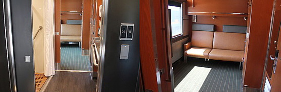 Premier voyage de la nouvelle cabine accessible pour deux à bord du Canadien de VIA Rail
