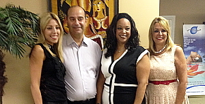 Elodie Azar et Mitri Kurban de Kurban Tours; Michelle Label de Croisières MSC et Evelyn Cassis ,présidente de Voyages Cassis. (cr.photo voyages cassis) Elodie Azar et Mitri Kurban de Kurban Tours; Michelle Label de Croisières MSC et Evelyn Cassis ,présidente de Voyages Cassis. (cr.photo voyages cassis)