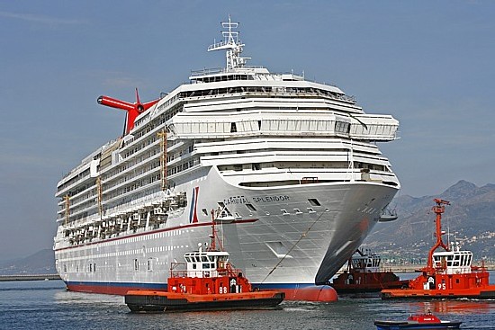 Lancement du Carnival Splendor à Gênes