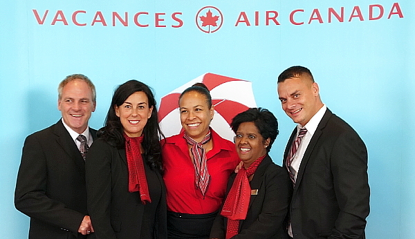 Guy Marchand, Sophie Raymond, une collaboratrice non identifiée, Mireille Moutou et David Côté Guy Marchand, Sophie Raymond, une collaboratrice non identifiée, Mireille Moutou et David Côté