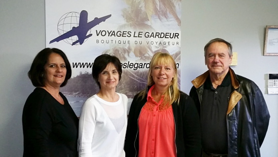 Sylvie Delisle (Inter-Intra), Élaine Tremblay (Legardeur), Lorraine Clément (legardeur) et  Réal Ares (Inter-Intra)