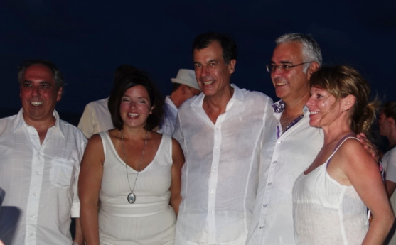 José Leroux, Évelyne Mayrand, Henri Giscard d'Estaing , Jean Collette et Jacinda Lowry