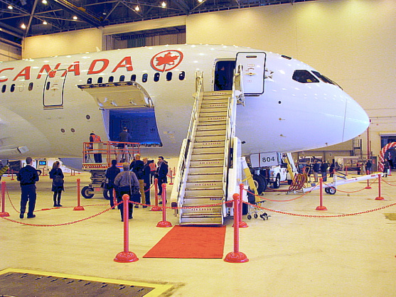Air Canada présente le Boeing 787 Dreamliner au marché québécois 