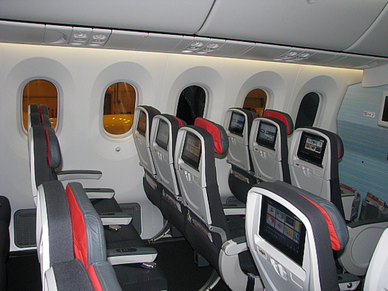 En classe économique En classe économique