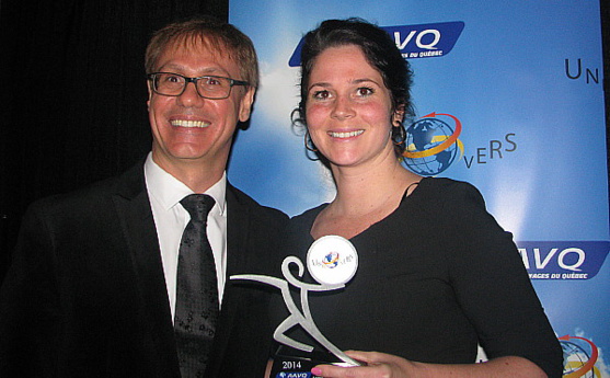 Alexandre Figueiredo, d’Air France et  Maude Larocque de Voyages Vision