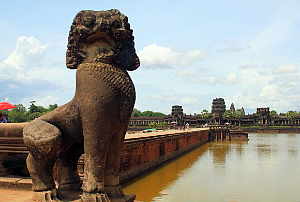 Le temple d'Angkor Vat, classé au Patrimoine mondial de l'Unesco