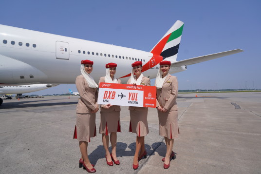 Emirates inaugure son service à Montréal