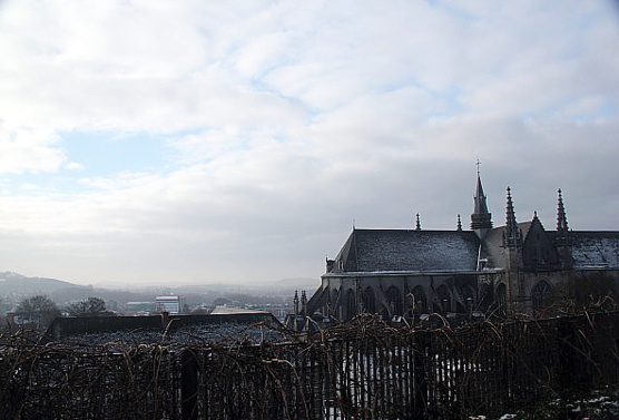 La vieille ville de Mons s'articule autour de la Collégiale Sainte-Waudru.