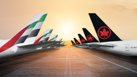 Emirates accueille Air Canada à l'aérogare 3 de Dubaï International
