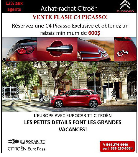 Achat-Rachat Citroën : vente C4 Picasso ! Achat-Rachat Citroën : vente C4 Picasso !