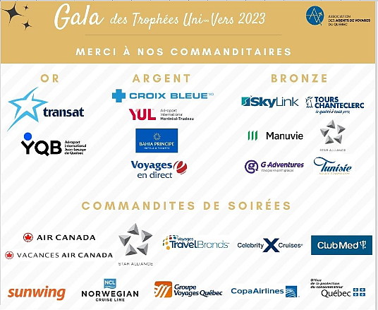 Les billets pour le Gala des Trophées Uni-Vers sont en vente