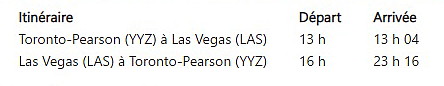 Porter annonce une service entre Toronto Pearson et Las Vegas