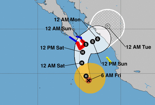 L'ouragan Norma s'affaiblit à l'approche du Mexique mais reste dangereux L'ouragan Norma s'affaiblit à l'approche du Mexique mais reste dangereux