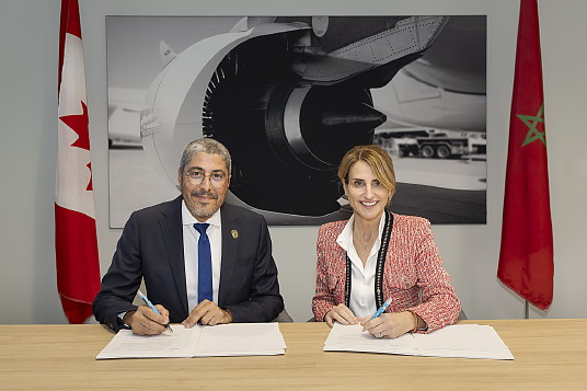 Adel El Fakir, Directeur Général de l’Office National Marocain du Tourisme, et Annick Guérard, Présidente et cheffe de la direction de Transat.