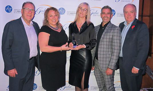 Joseph Adamao, Marjorie Larose, Julie Sareault et Jhadyd Gonzalez, de Transat en compagnie de Martin Massé, d'ADM Joseph Adamao, Marjorie Larose, Julie Sareault et Jhadyd Gonzalez, de Transat en compagnie de Martin Massé, d'ADM