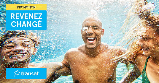 Transat et Air Transat lancent leur promo Revenez changé Transat et Air Transat lancent leur promo Revenez changé